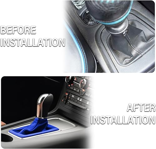 Miniatura 4 de Funda de cuero para palanca de cambios de automóvil, accesorios para decoración interior de automóvil, cubierta universal a prueba de polvo, para