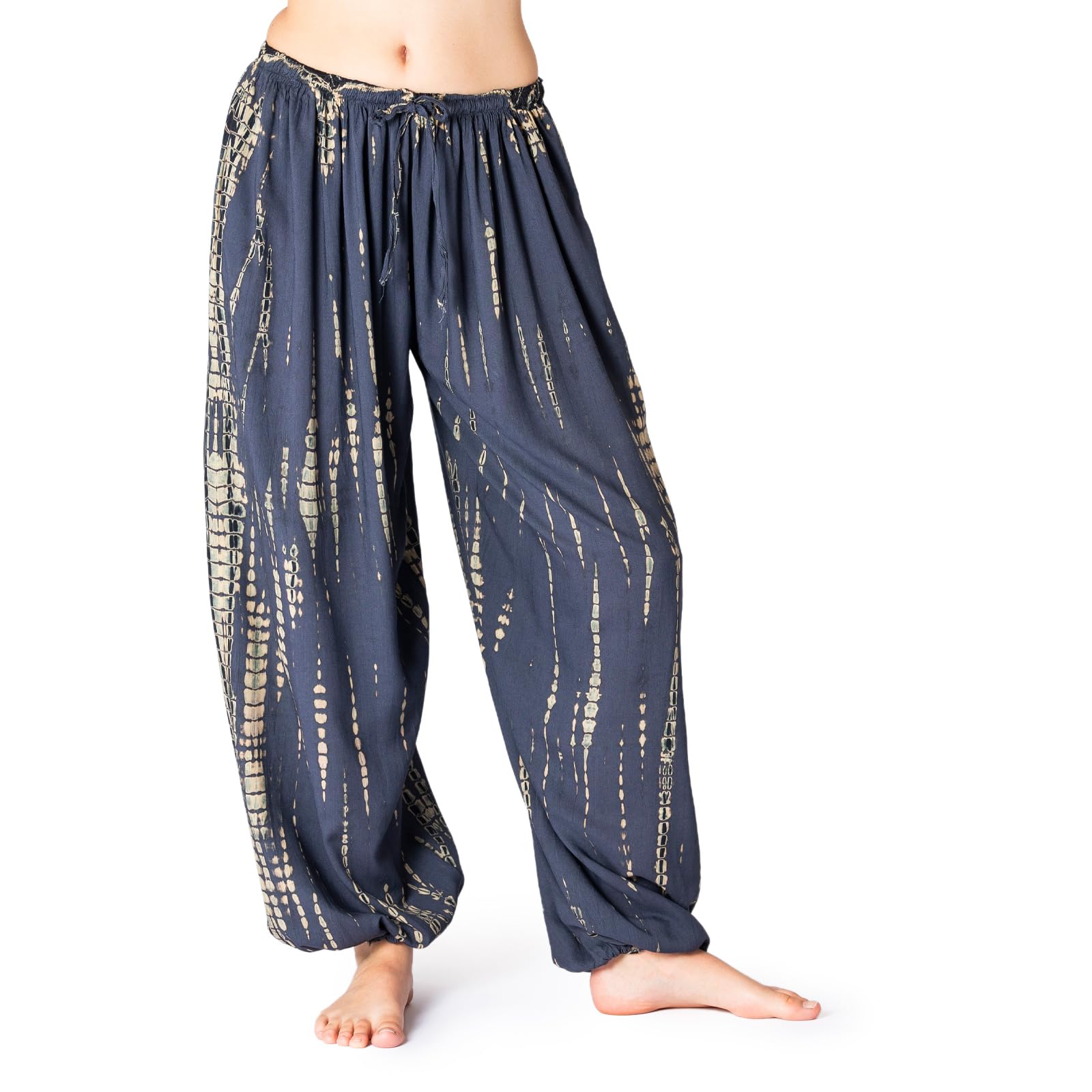 PANASIAM Harem Pants Bogota TieDy, Grey Black, M