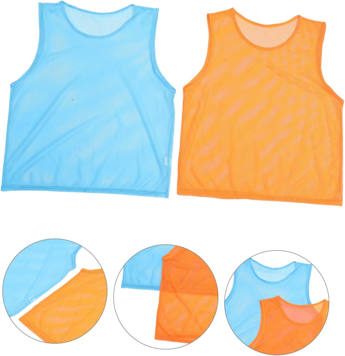6pcs Athletic Pinnies Soccer Training Vest Basketball Training Vest Portable Soccer