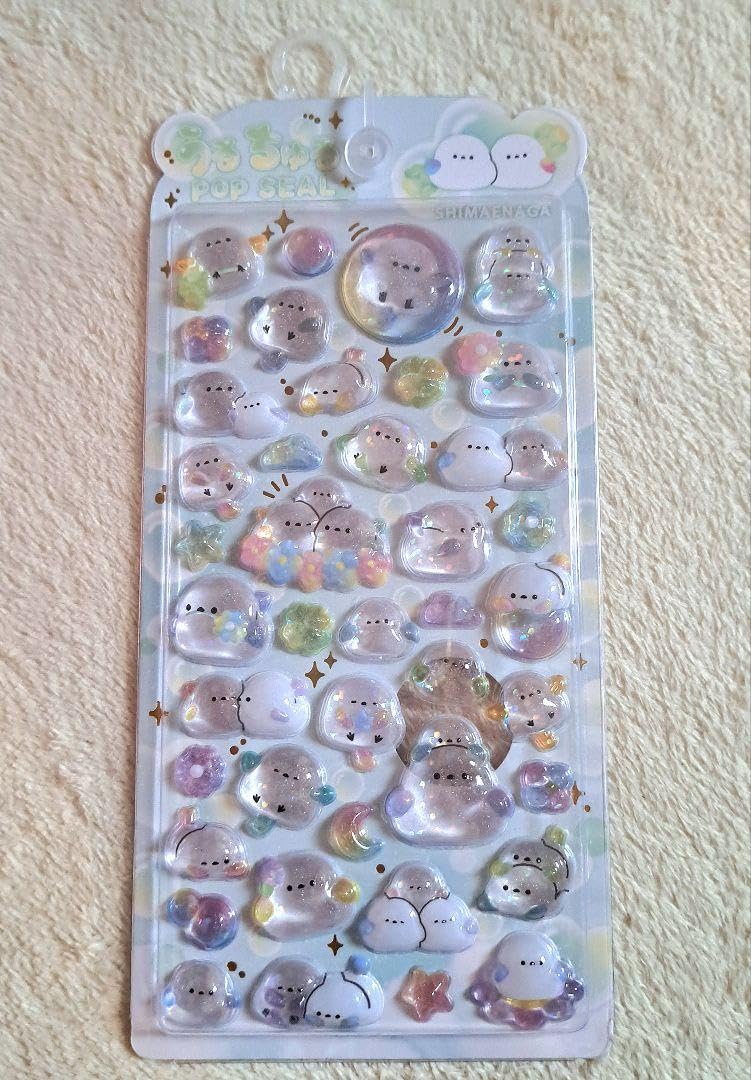 ボンボンドロップシール　まとめ売り　シマエナガ　うるちゅるポップシール Amazon.co.jp: うるちゅる シール シマエナガ ボンボンドロップシール