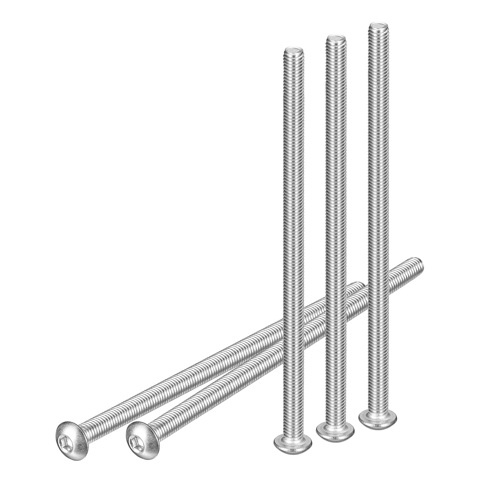 DTGN M5-0.8x100mm Button Head Socket Cap Screws, 10Pack, Good for Machine, 304 Stainless Steel 18/8