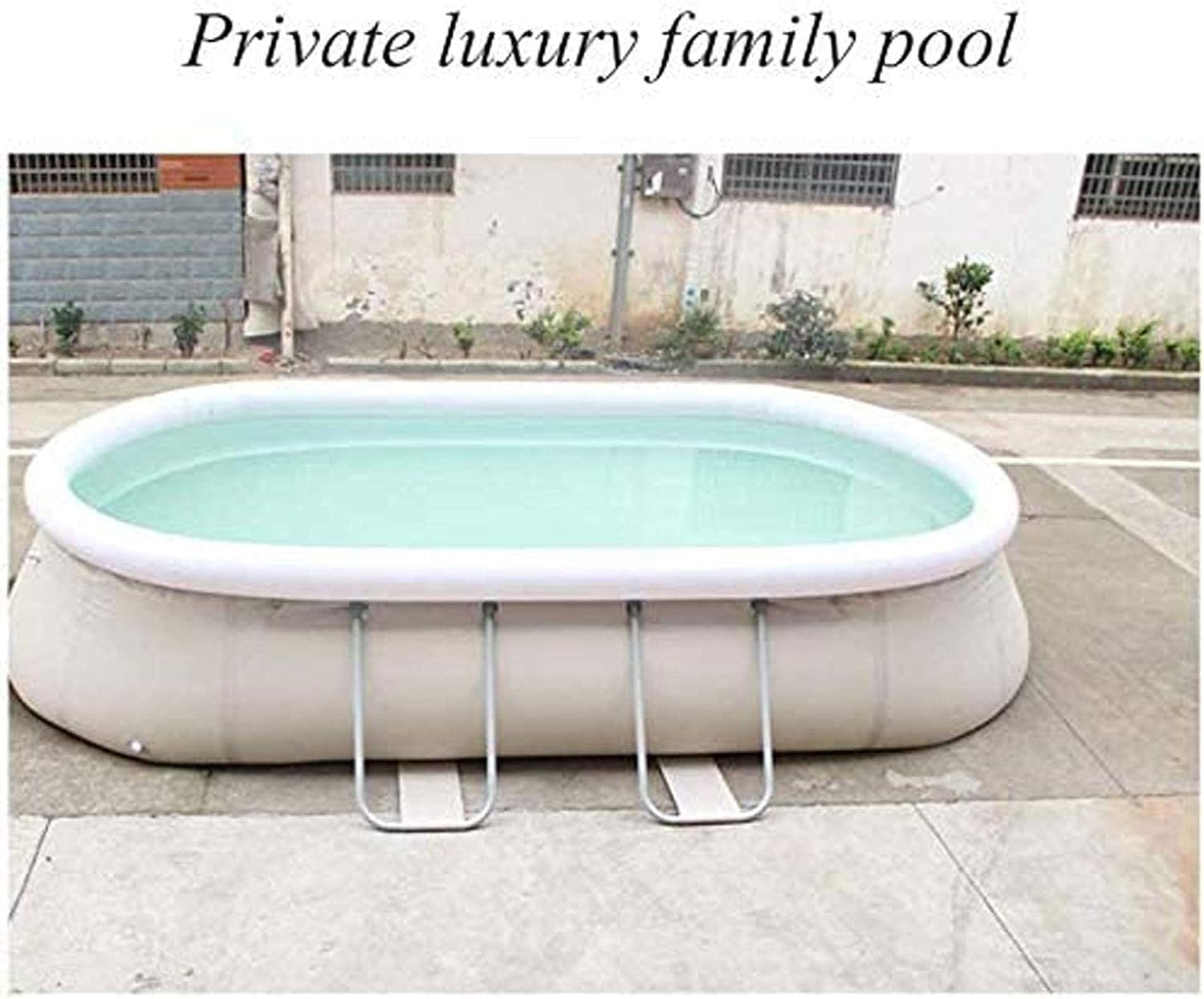 Family Inflatable Pool for Outdoor Garden Backyard,Oval with Filter,Inflatable Swimming Pool for Kids and Adults-A 265 180 76cm