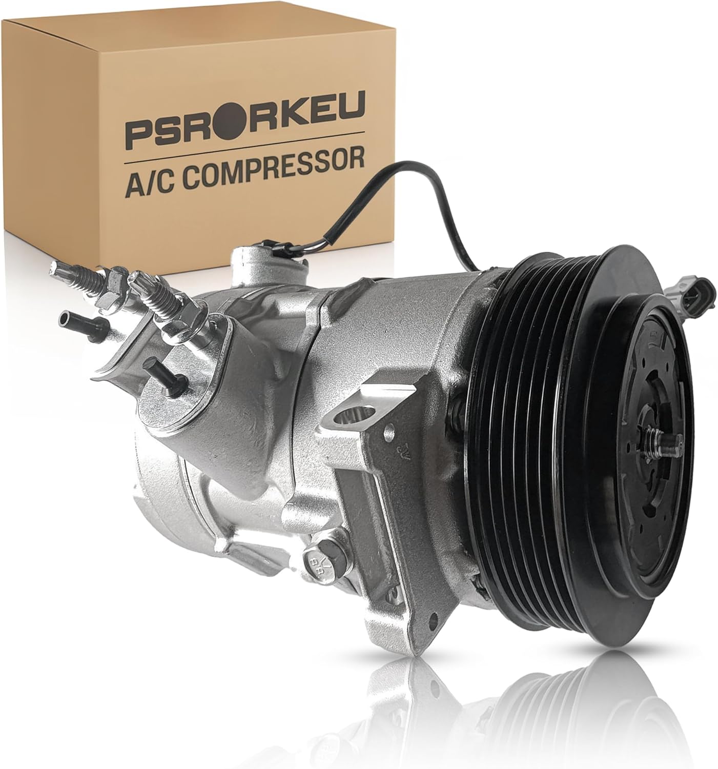 Psrorkeu- CO 30011C 55111610AA A/C Air Conditioner AC Compressor W/Clutch Fits Dodge Caliber 2009-2012 Jeep Compass 2009-2016 Jeep Patriot 2009-2017 1.8L 2.0L 2.4L