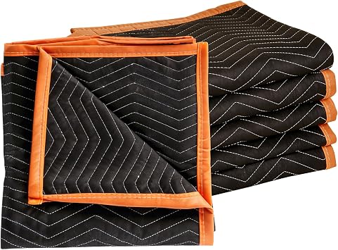 Nouva Moving Blankets 6 Pack, Heavy Duty 72" x 40" 27lb/dz Packing Furniture Blankets Moving Pads for Protecting Furniture Moves & Storage