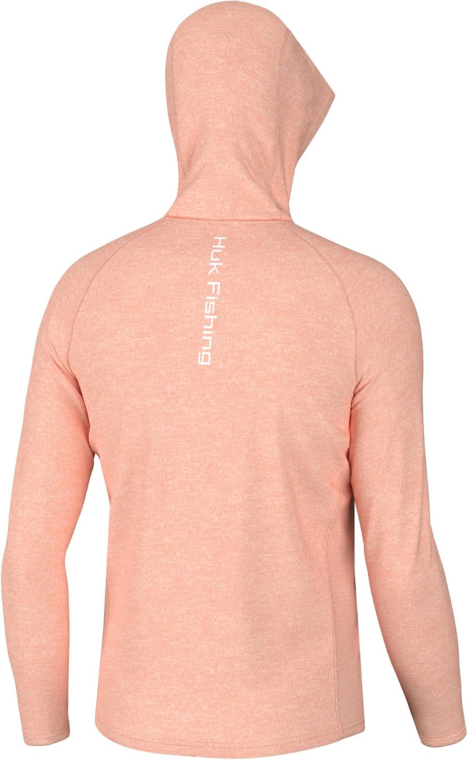 HUK mens Pursuit Heather Hoodie, Sun Protecting Fishing Shirt With Hood