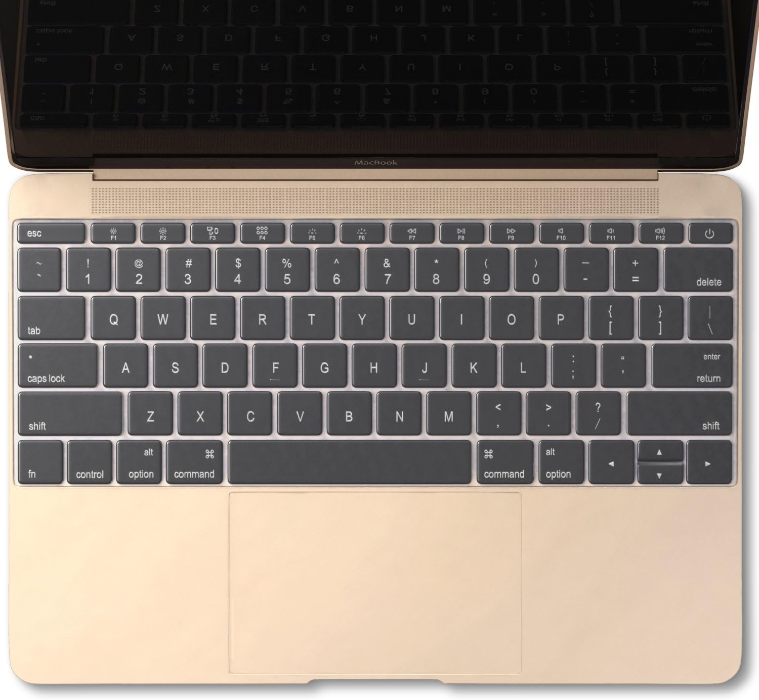 Kuzy Compatible with MacBook Pro 13 inch Keyboard Cover A1708 No TouchBar and MacBook 12 inch Keyboard Cover A1534 Silicone Skin, Clear