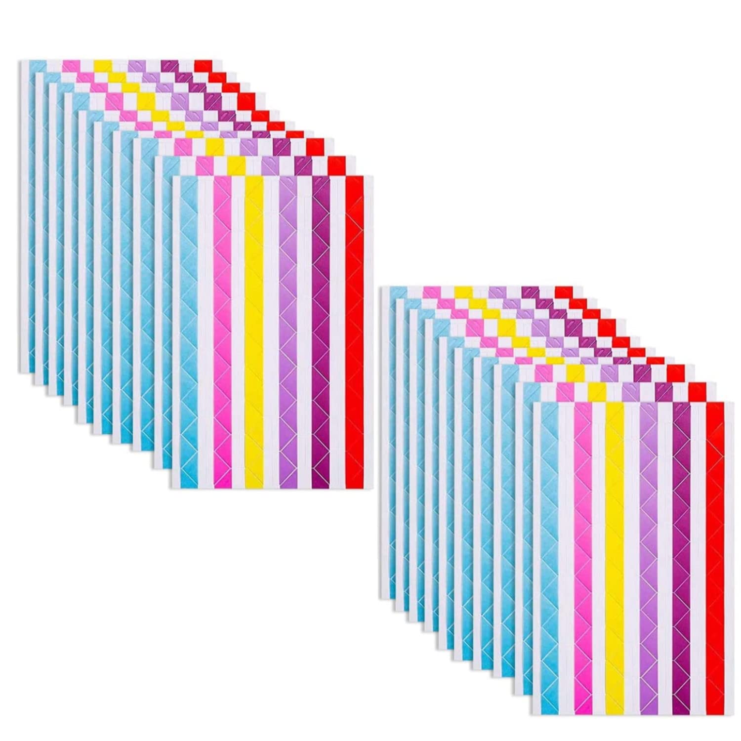 432 Pezzi Angoli Foto Autoadesivi Hocadrv - 18 Fogli Per Album, Scrapbooking E Diari | Forma Cassetta Lettere Vintage - Foto 9