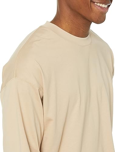 Vista 3 de Tienda Essentials Camiseta de manga larga para hombre de algodón orgánico de gran