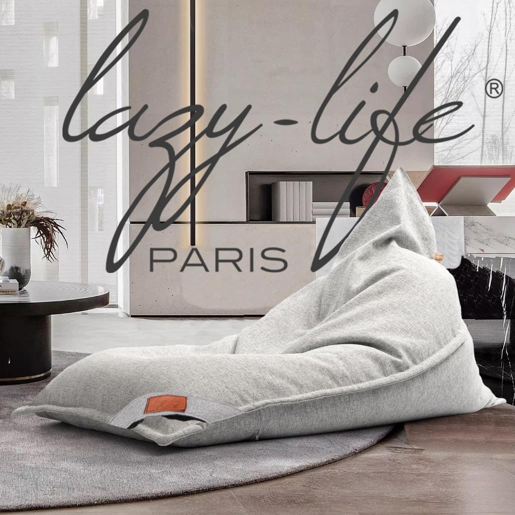 Amazon.com: LAZY LIFE PARIS CozyNest Floor Bean Bag Chair Cover