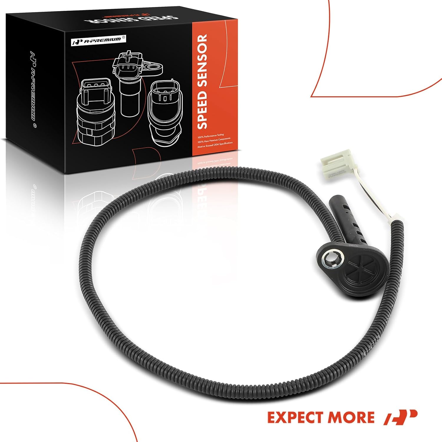 A-Premium Transmission Speed Sensor Input for Chevrolet Equinox, Malibu, Traverse, Impala & GMC Terrain, Acadia & Buick Lacrosse, Regal & Cadillac SRX, XTS & Pontiac & Saturn