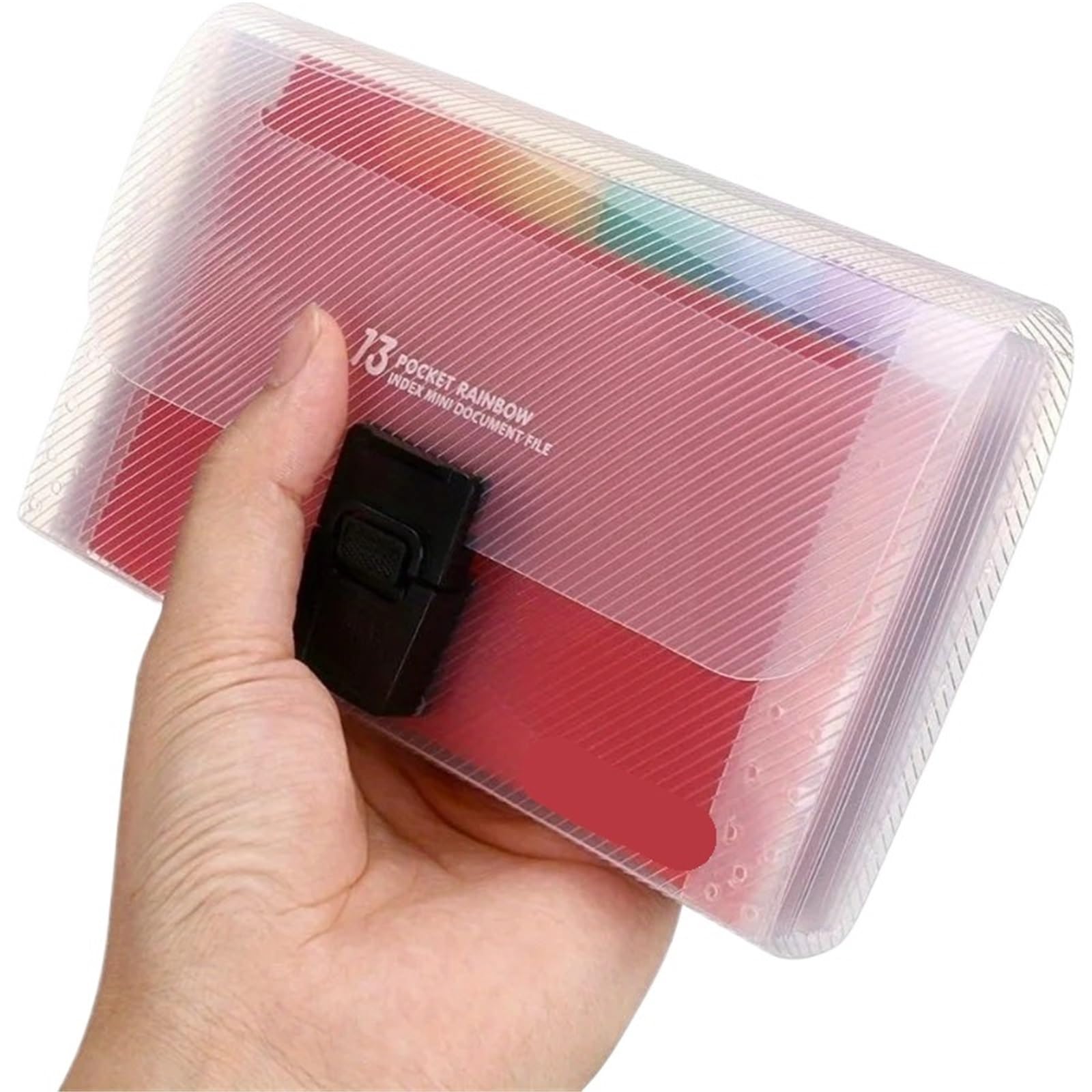 Cartelle A Soffietto Organizzatore di documenti desktop a fisarmonica | Portafoglio multitasche A6, supporto da tavolo portatile for ricevute