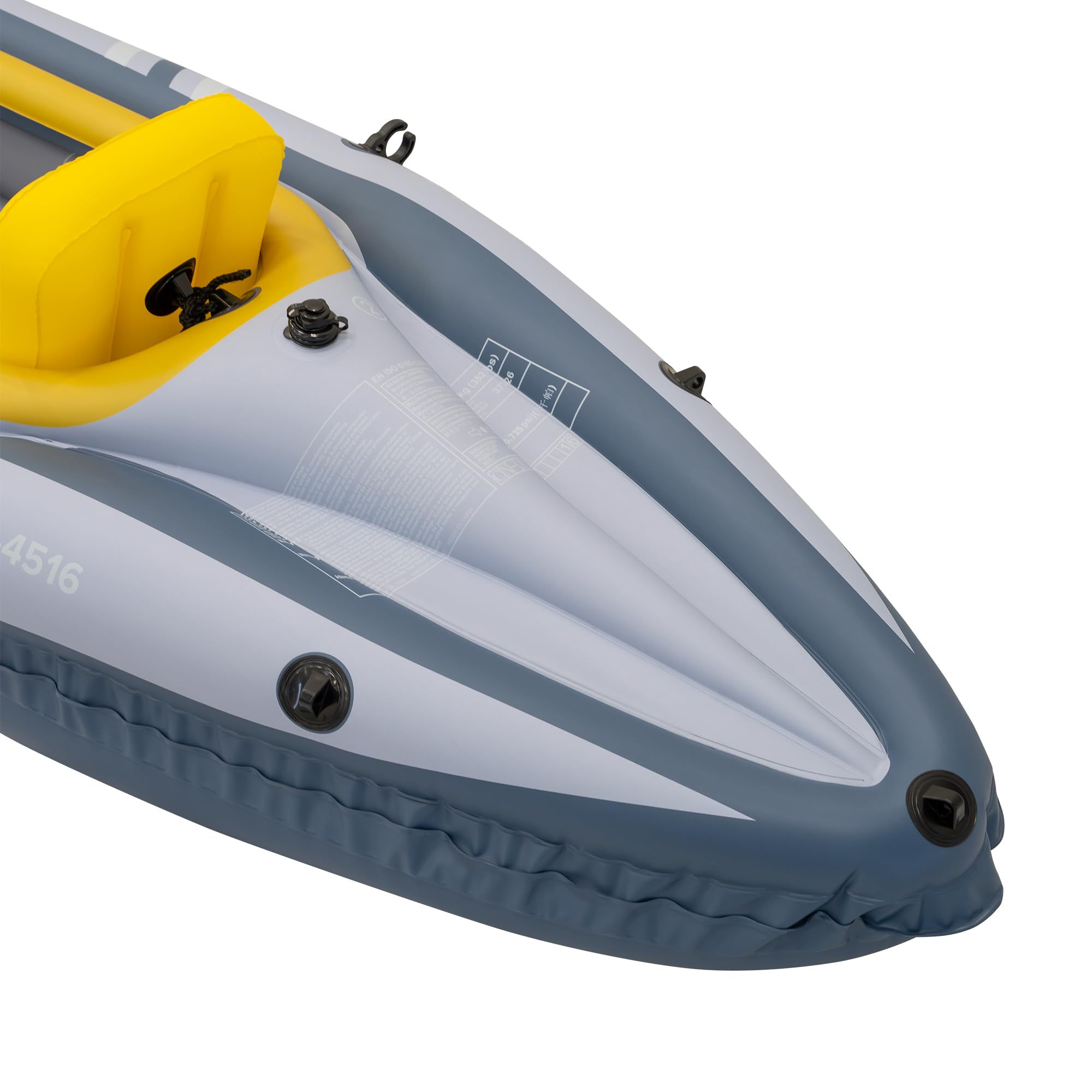 Rebel Electro Kayak Gonfiabile Doppio Gonfiabile Turistico 350 x 78 Borsa a racchetta RBA-4516