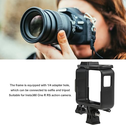 Miniatura 2 de Fydun Cámara de acción Caso Marco de la Caja de Marco de Protección ABS Soporte de Montaje para Insta360 One R RS con Frío Zapata Caso Soporte