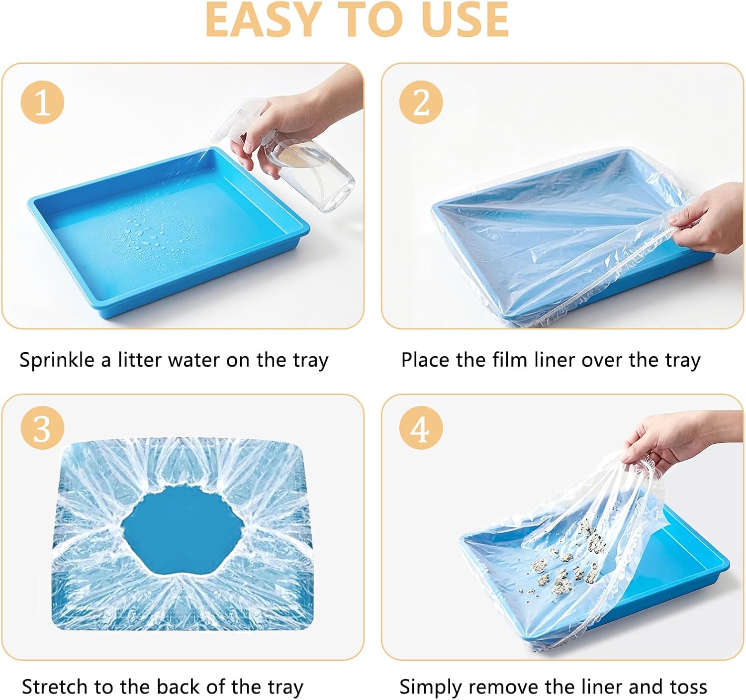 Disposable Bird Cage Liners, Clear Plastic 50 Pcs Birdcage Tray Liner Bags 26" x 18", Bird Cage Accessories Universal Film for Parakeets, Parrots, Finches, Canaries, Cockatiels