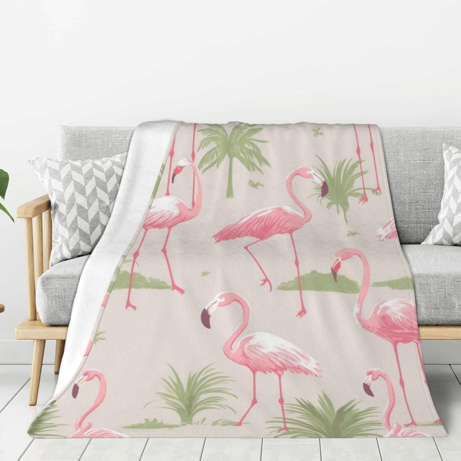 Couverture polaire douce flamant rose pour créer un nid chaleureux à la maison