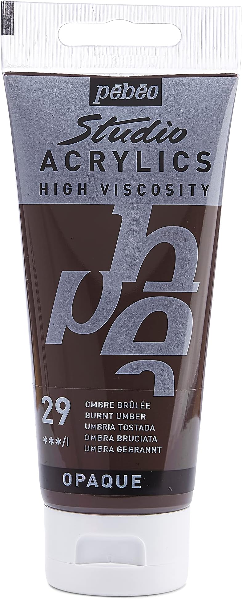 Acrylic Fine Studio Acrylics - Burnt Umber - Burnt Umber 100ml/3.38oz