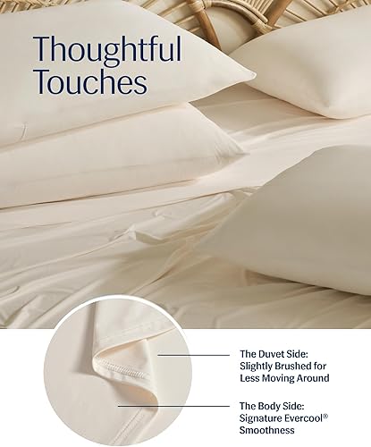 Miniatura 6 de REST Evercool+ Sábana encimera tamaño California KingKing, ropa de cama de lujo transpirable para personas que duermen con calor y sudores