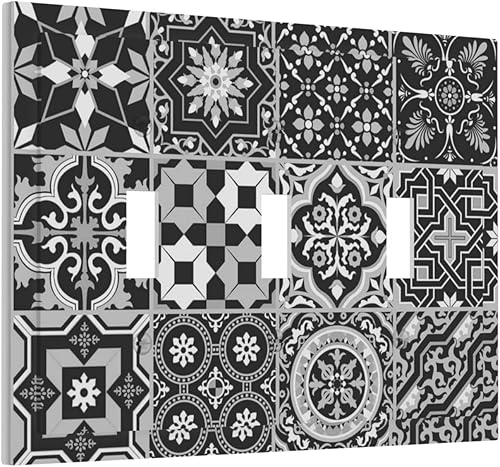 Miniatura 17 de Farmhouse Coffee Primitive Coffee Bean Kitchen 3 Gang Triple Interruptor de Luz de Palanca Cubierta de Placa de Pared Placa Frontal Eléctrica