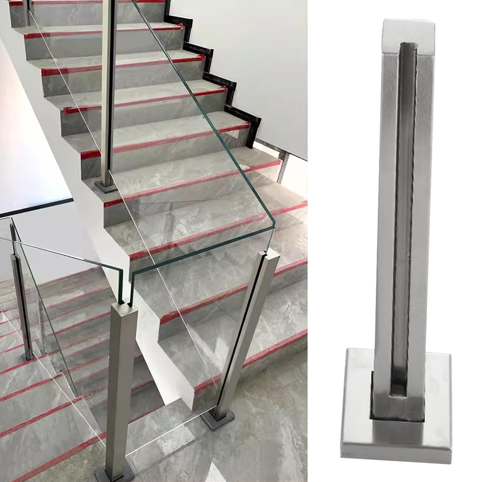 Pince de support de garde-corps facile à installer pour balustrade et panneau