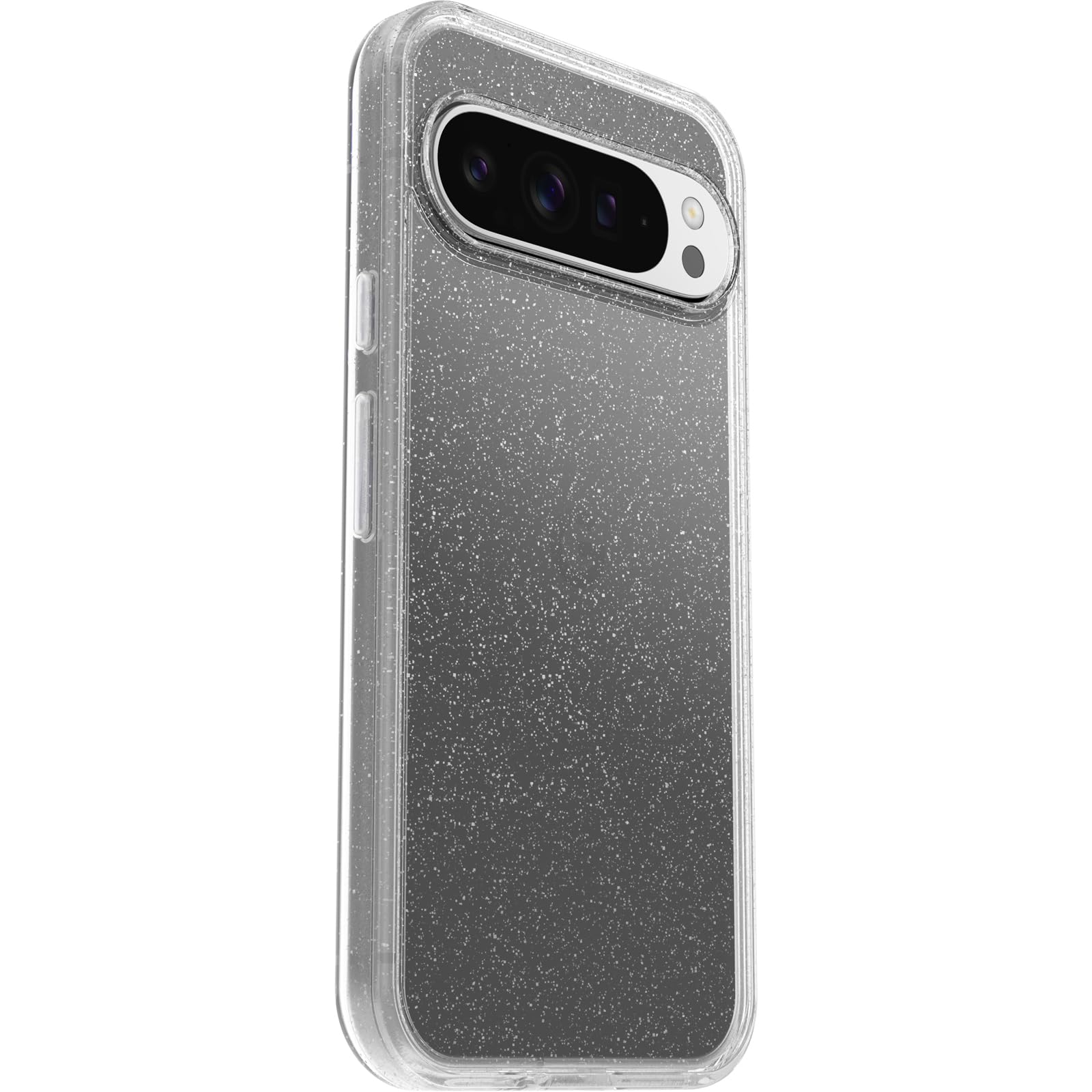 OtterBox Palomino Symmetry Series - Funda transparente Stardust (transparente/purpurina), ultra elegante, compatible con carga inalámbrica, bordes elevados para proteger la cámara y la pantalla