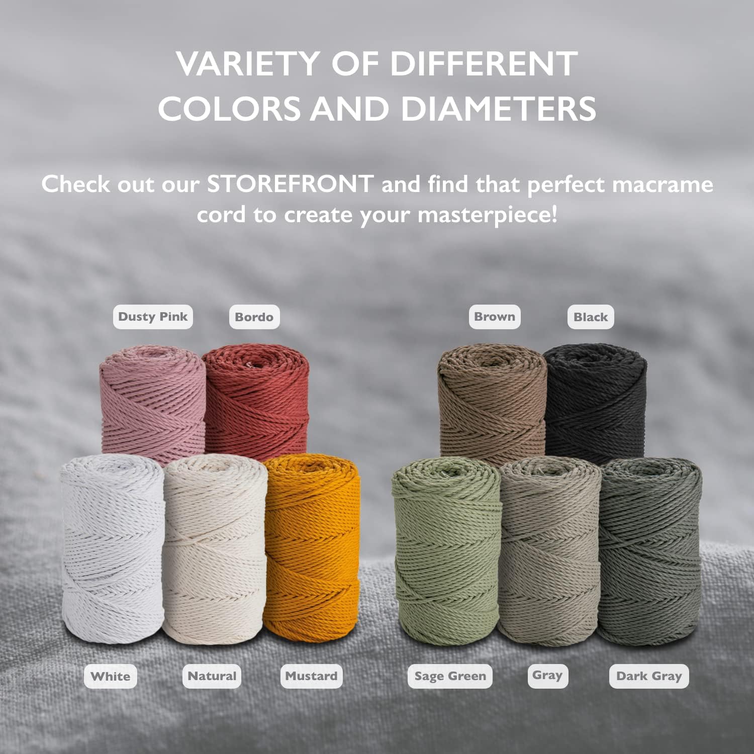 Macrame Rope 5mm 218 yd (2 Rolls *100m) - Natural Cotton Cord - 3PLY Strong Cotton String - Knitting, Crochet, Macramé - Handbag, Hanging Basket, Dream Catcher - Ivory White – MB Cordas