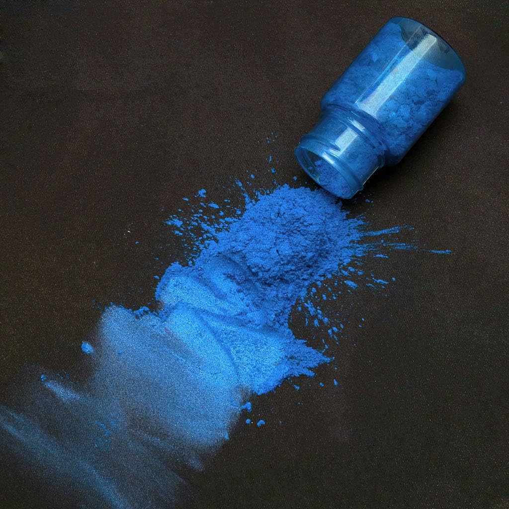 10 Colors Sea Blue Powder Pearl Pigment Epoxy Resin Colorant Cosmetic Grade Make Up Soap Making Pearl Color Dye Kit Natural Coloring Pigment