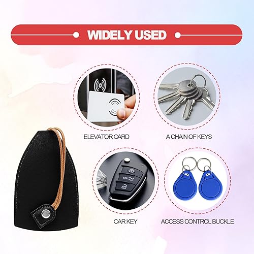 Miniatura 7 de Reative - Funda extraíble para llaves de automóvil, elegante y creativa, protector de llave de automóvil, funda protectora de cuero extraíble para