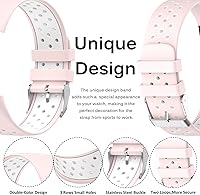 Vista 3 de Miimall Compatible con Fitbit Charge 5 6, correa deportiva de silicona suave impermeable para Fitbit Charge 5 2021 Fitbit Charge 6 2023 mujeres