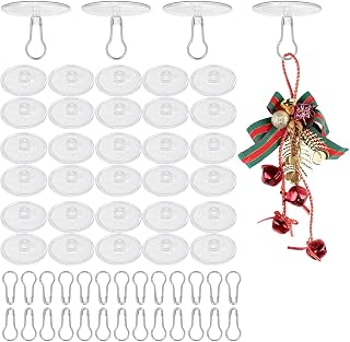 30 PCS 30MM Deckenhaken Selbstklebend mit 30 PCS Eisenklammern