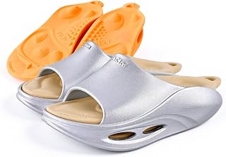 Recovery Sandals with 2 Replaceable Insoles - 2025 Arch Support Slippers for Men & Women, Orthopedic Open-Toe Walking Shoes for Plantar Fasciitis, Heel & Back Pain Relief, Sports & Daily Wear