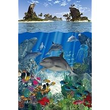 MINI Puzzle | Dolphin Reef | 49 Pieces | Made in USA | Nautilus PuzzlesTM