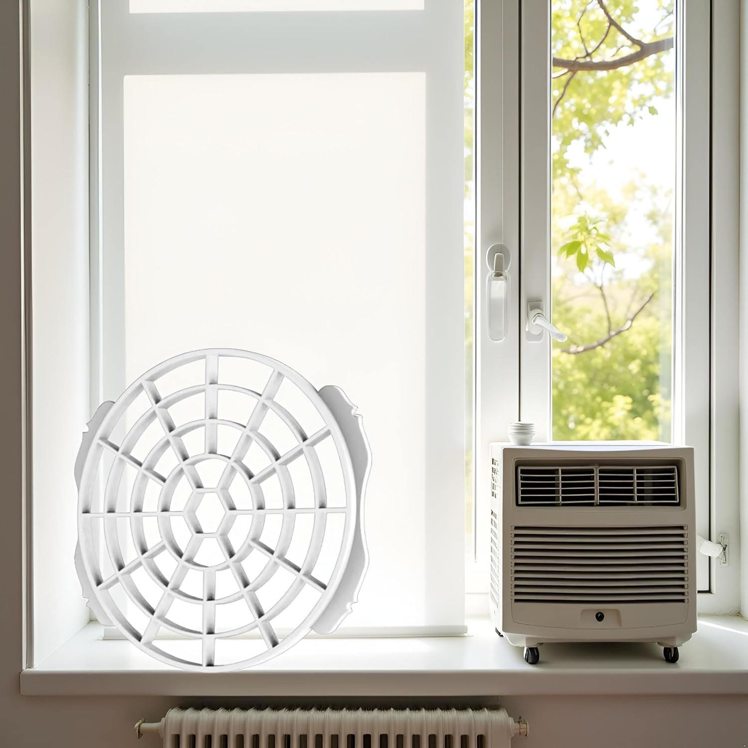 Window Adapter Filter Screen for Portable Air Conditioner, 150mm, White