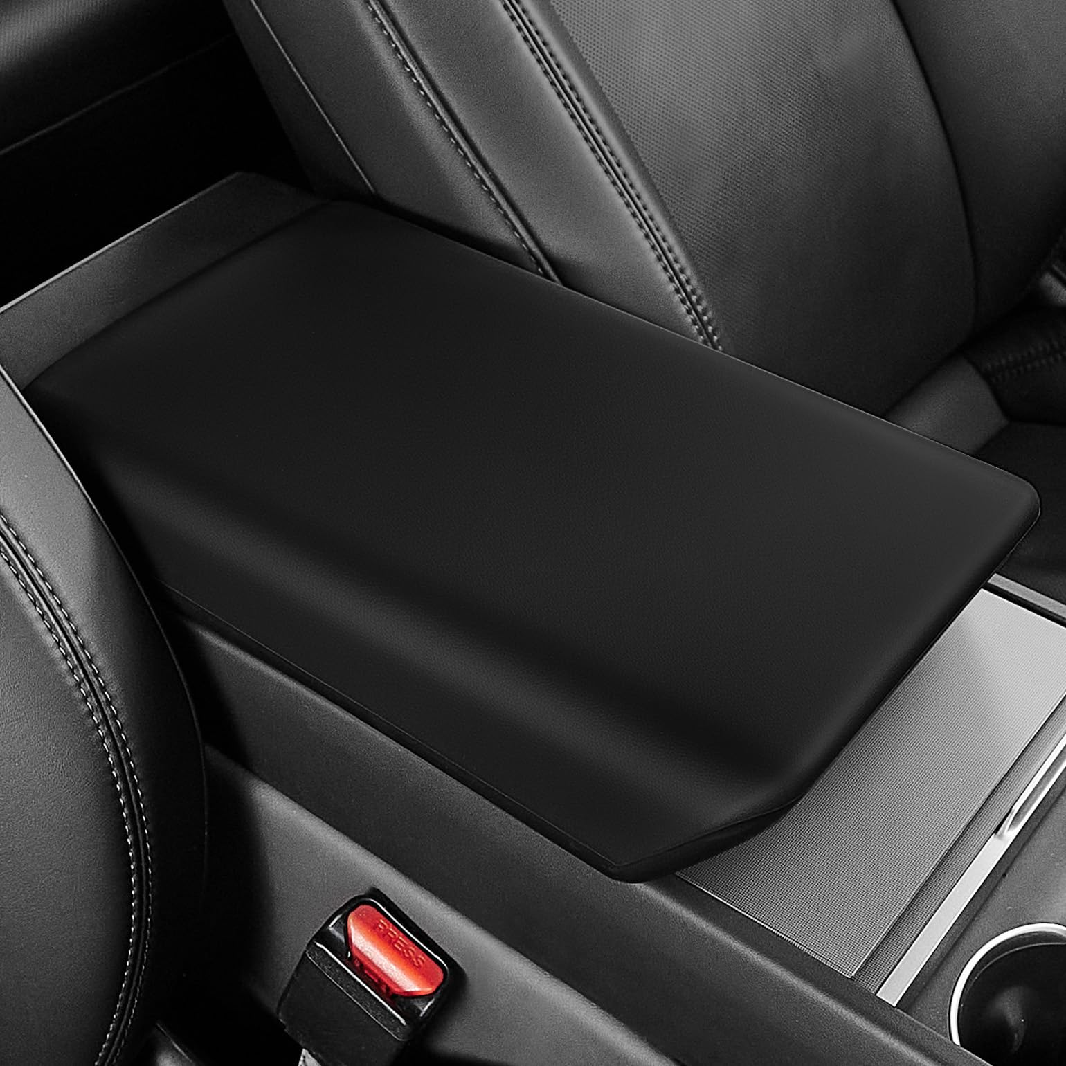 Photo 1 of ***STEARING WHEEL COVER NOT CONSOLE ARMREST***
JOYTUTUS Center Console Armrest Cover for Tesla Model Y Juniper 2025 2026 and Tesla Model 3 Highland 2024 2025 2026(Standard, Premium & Performance) - Black