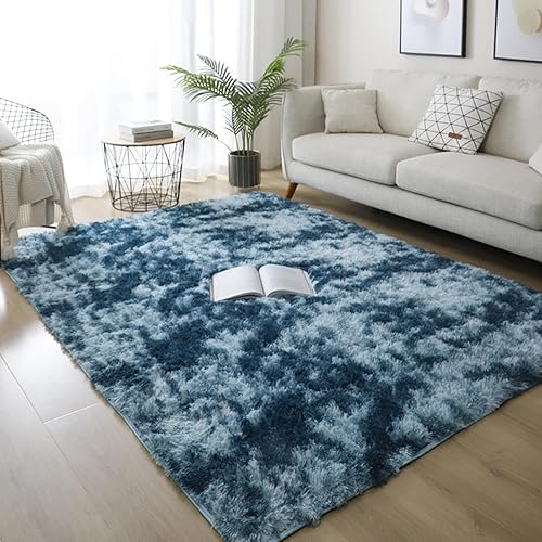 Miniatura 7 de xixi-home Alfombra mullida para dormitorio, súper suave de 6.6 x 9.8 pies, alfombra lanuda para sala de estar, alfombra de interior mullida para Gris