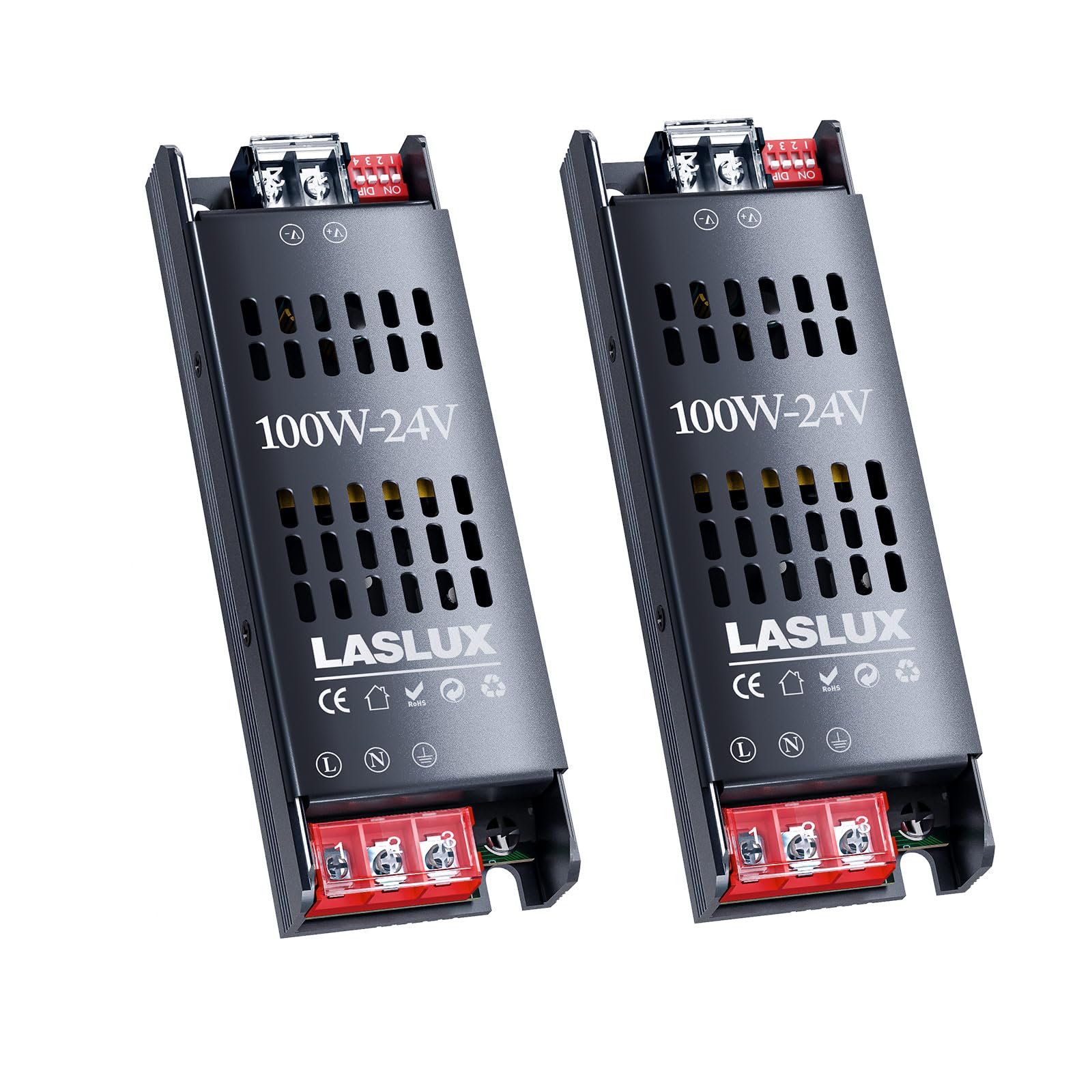 2 Pezzi Alimentatore LED 12v 16.7A 200W, Dimmer Trasformatore Universale LED AC 220V a DC 12v, Professionale Alimentatore per Strisce e Luce a Bassa Tensione (12v, 200, Watt)