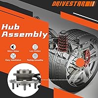 Vista 3 de (par) DRIVESTAR 513273 - Conjunto de cubo de rueda delantera y rodamiento para 2008-2016 para Dodge Grand Caravan, 2008-2016 para Chrysler Town &