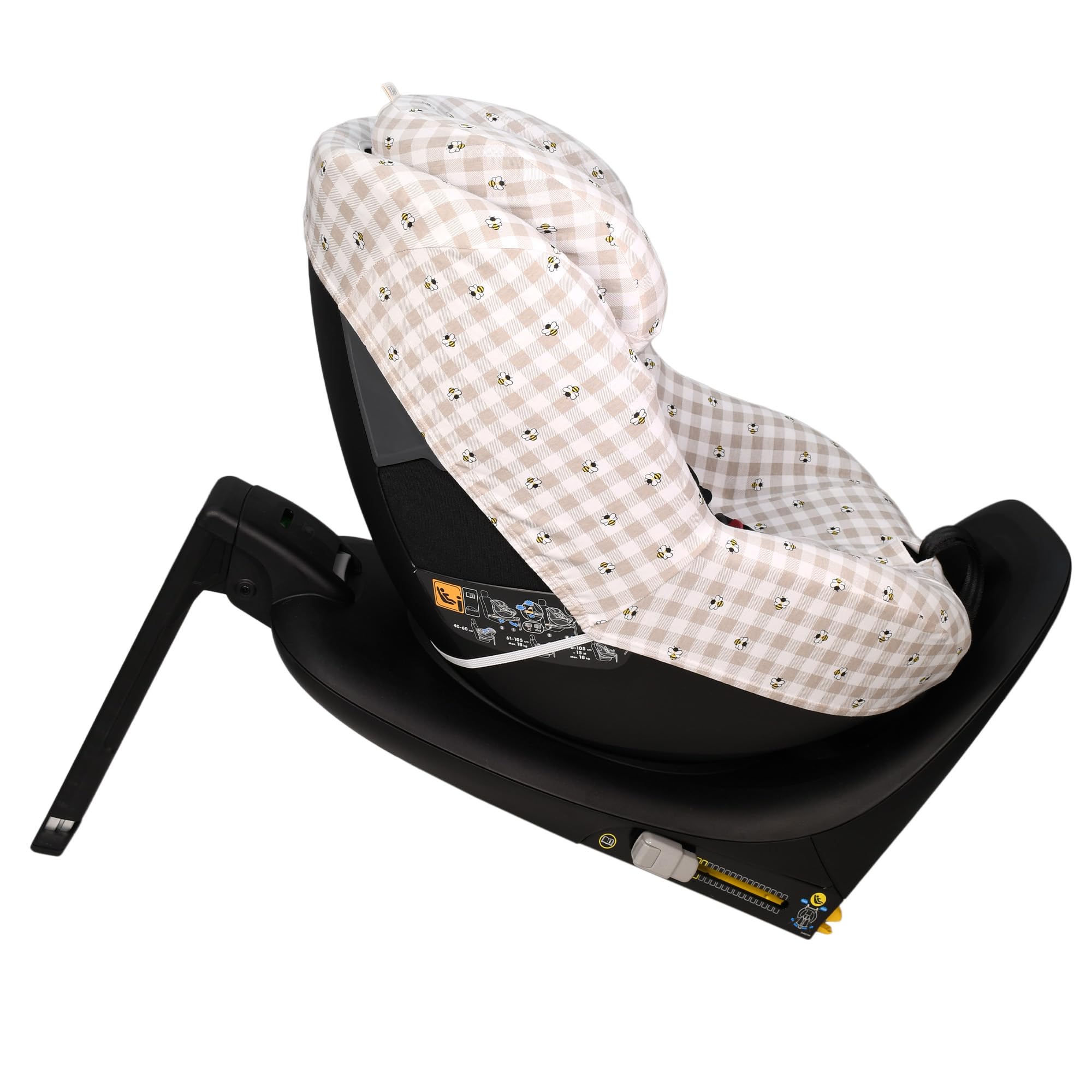 JYOKO Kids Bezug für Autositz kompatibel mit Maxi Cosi (Picnic Vichy, Maxi Cosi Pearl 360 y Mica Pro I-Size)