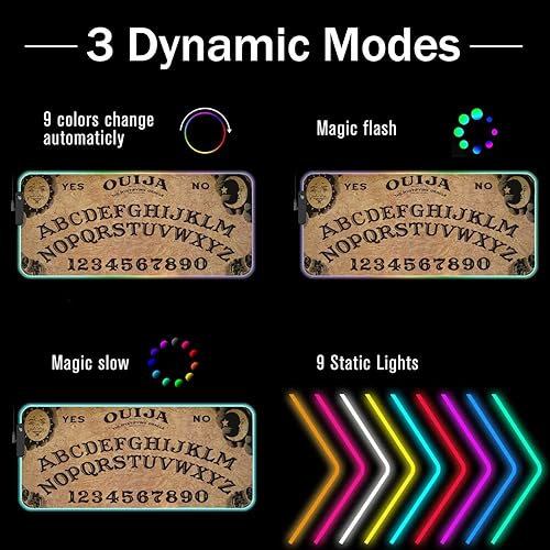 Vista 86 de Alfombrilla de mouse RGB para juegos con posavasos para café, alfombrilla de mouse LED grande XXL, base de goma antideslizante, alfombrilla de mouse