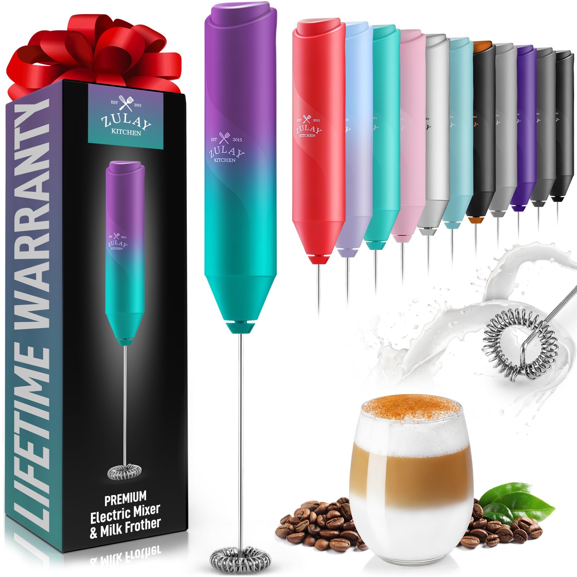 Amazon.com: Zulay Kitchen Powerful Milk Frother Wand - Mini