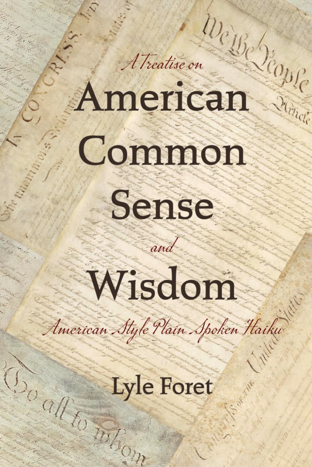 A Treatise on American Common Sense and Wisdom American Style Plain Spoken Haiku