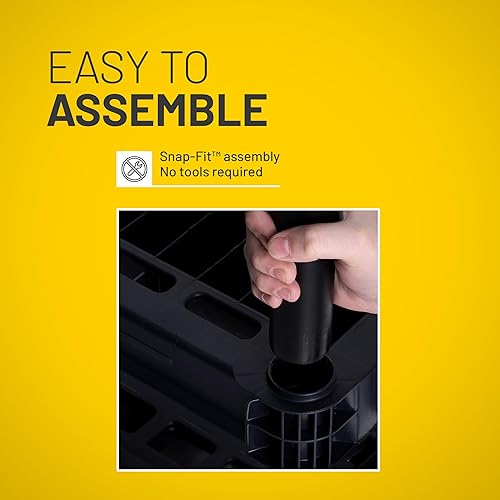 Miniatura 5 de Plano Estantes de almacenamiento de plástico estándar de 4 estantes, 48 x 21 x 14 pulgadas, capacidad de 200 libras, estantes de despensa, oficina,