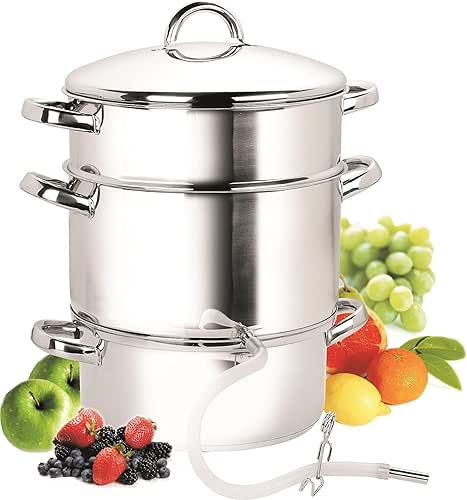 Cook N Home Basics Canning Juice Steamer Extractor With water/cooking