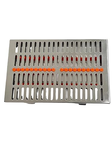 Miniatura 4 de ArtLab -Caja de casete de esterilización de instrumentos dentales (para 20 piezas) para organizador de instrumentos dentales y casetes de