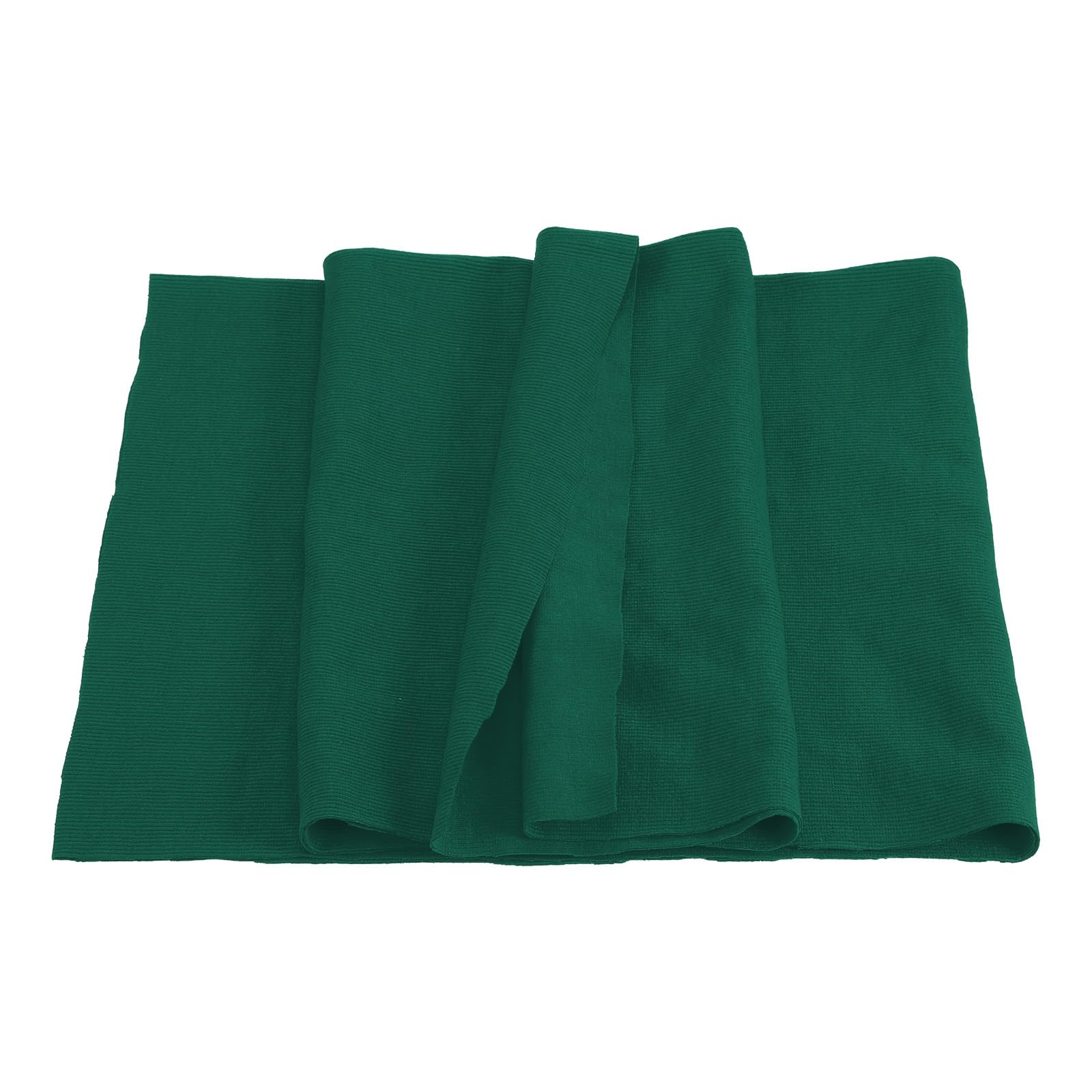 MECCANIXITY 39" Elastic Cuffs Ribbed Trims Cotton Fabric Knit Rib Stretch Tape Cuff Sleeve Waistband for Sewing, 12" Wide Dark Green