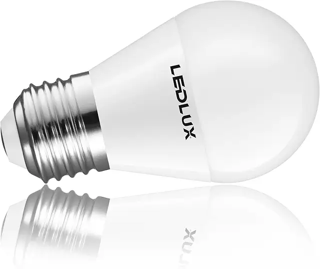 LumenTEC LED E27 Lampe 6W Warmweiß, Ersatz für 40W Halogen, Ø45mm