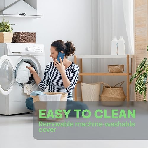 Miniatura 6 de Sacred Thread Protector de colchón impermeable elástico ajustado con bolsillos profundos para colchones de cualquier tamaño, acabado de algodón