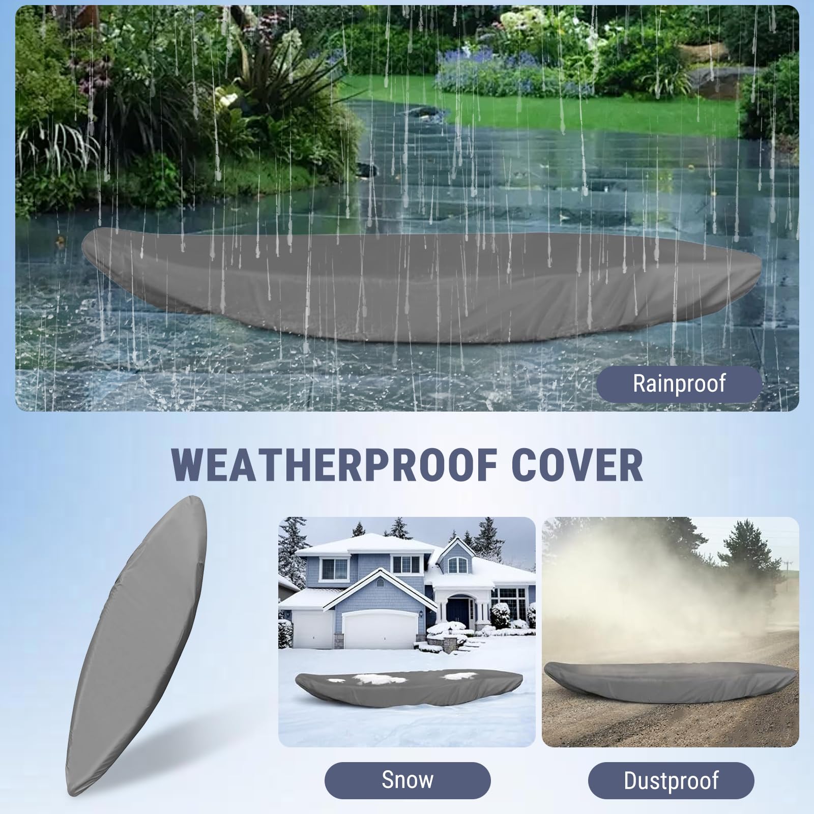 PD22201-CANOE.Housse De Protection Universelle Pour Kayak Et Bateau