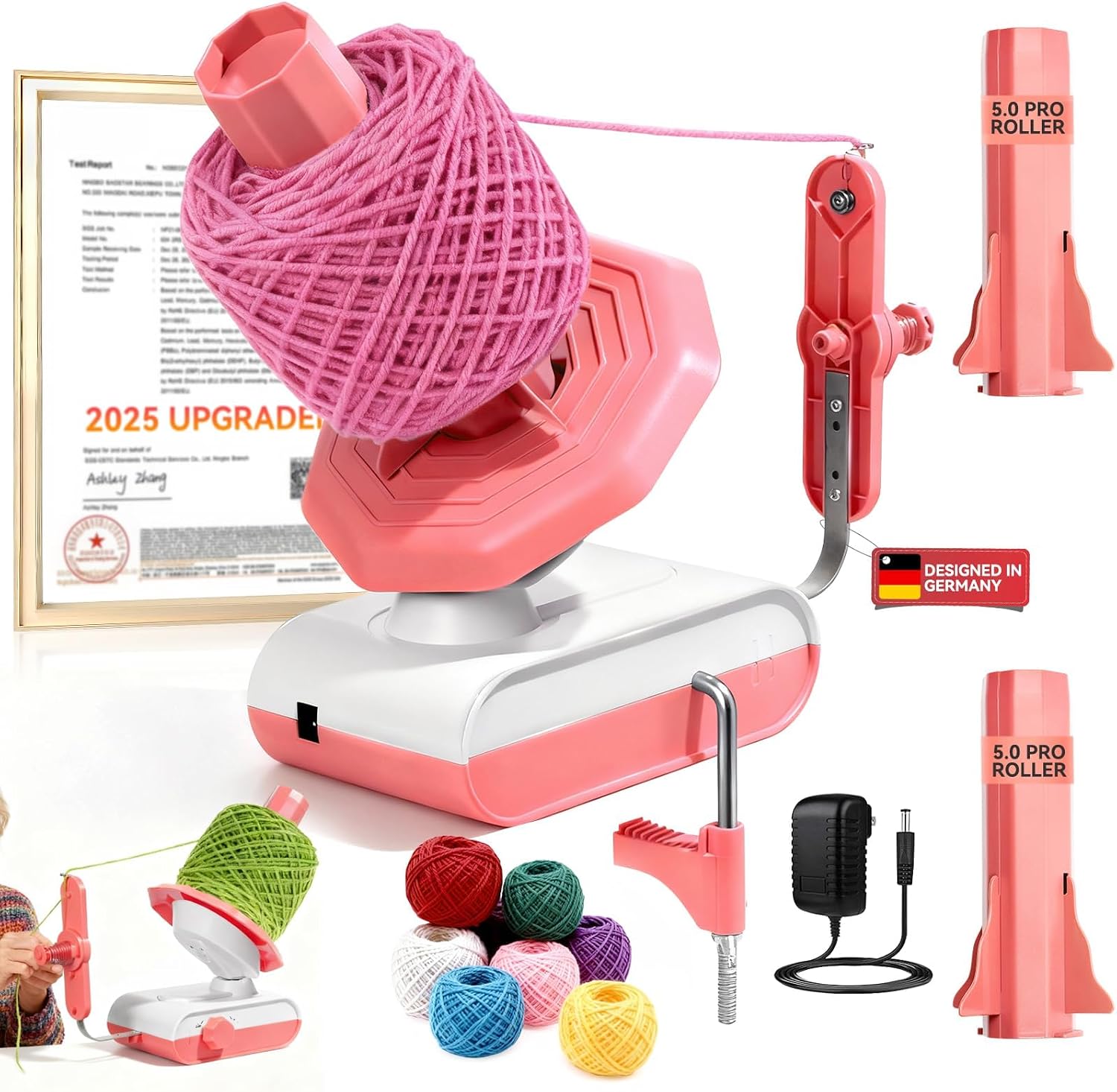 5.0 Upgraded Electric Yarn Winder【Top1 RPM German Motor】【S-Grade】