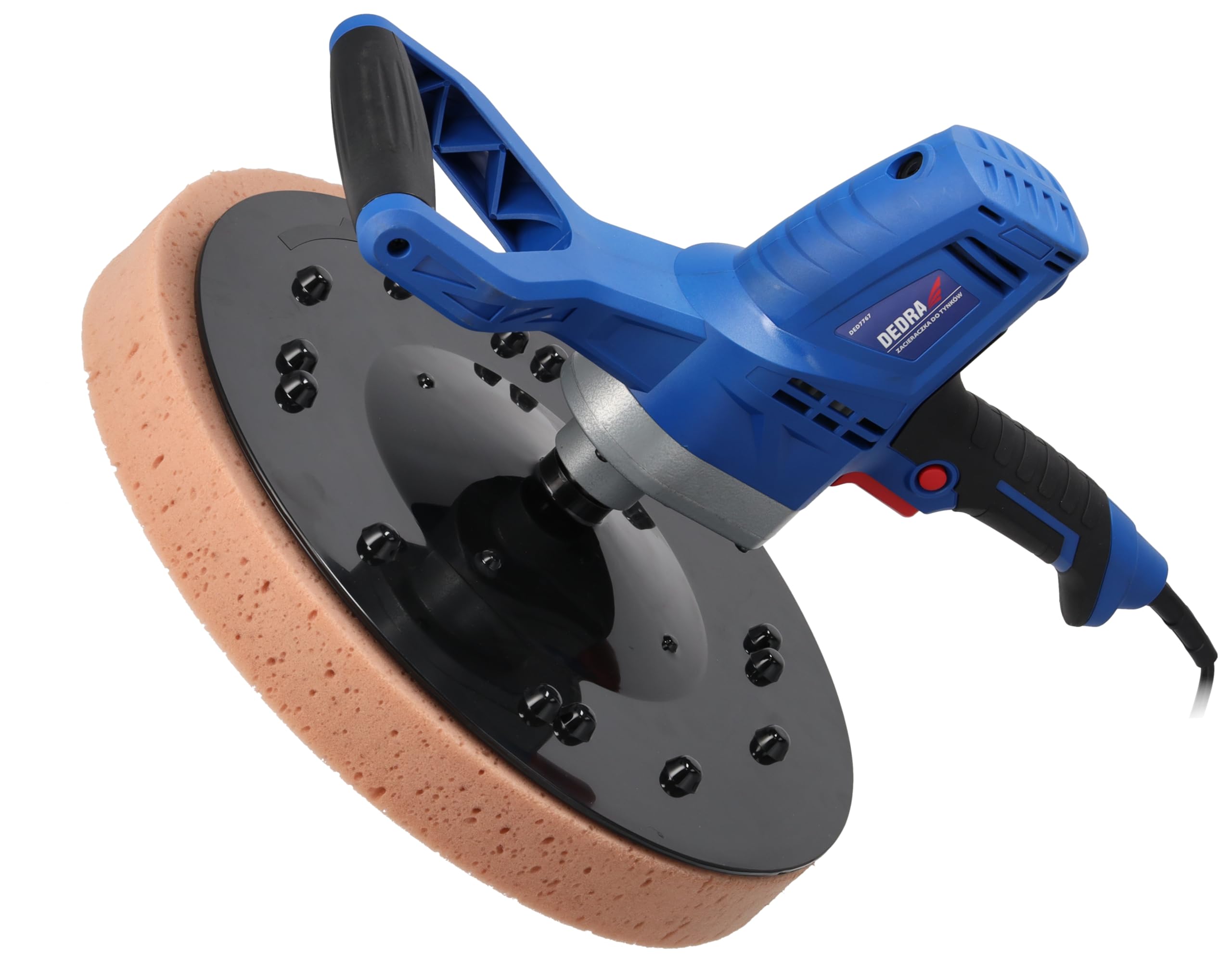 Macchina per la lavorazione dell'intonaco DEDRA forte 710 W, diametro del disco Ø 390 mm, 110 RPM, softgrip, un dispositivo multifunzionale per il trattamento di pareti o pavimenti