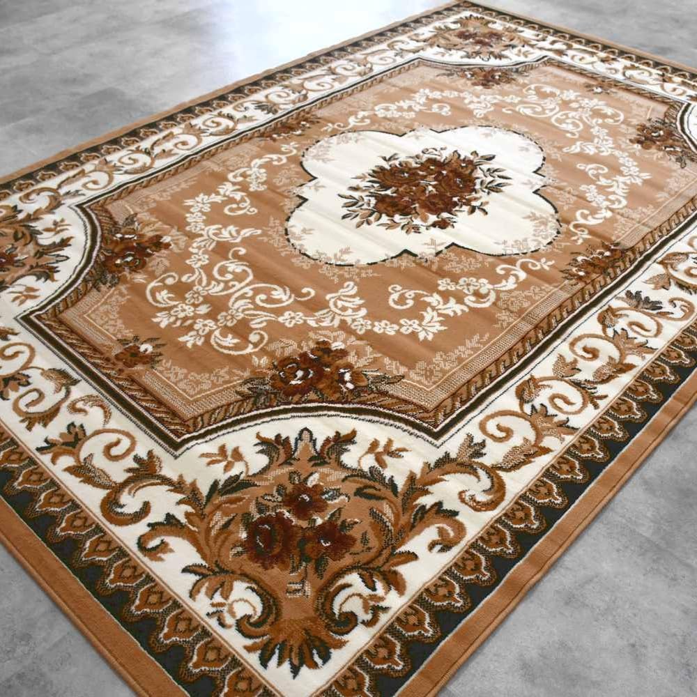 Amazon｜カーペット 6畳 240×330cm ラグ ベルギー 絨毯 じゅうたん